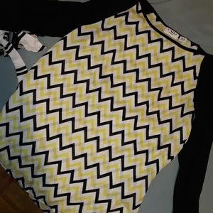 Asymmetrical long sleeved